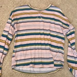Striped Girls Long Sleeves Shirt